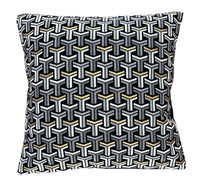 Thumbnail for Geometric Nordic pattern pillow with modern style.
