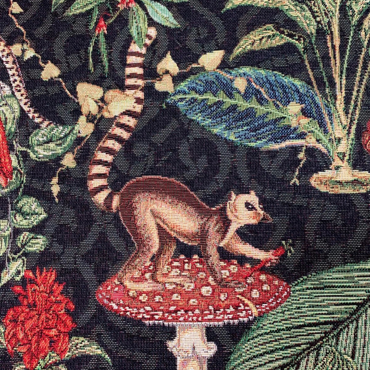 Jungle Kingdom upholstery fabric for home décor.