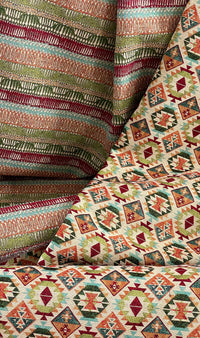Thumbnail for Fabric roll with kilim tribal pattern


