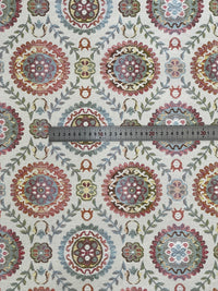 Thumbnail for Multicolor floral textile with folk motifs