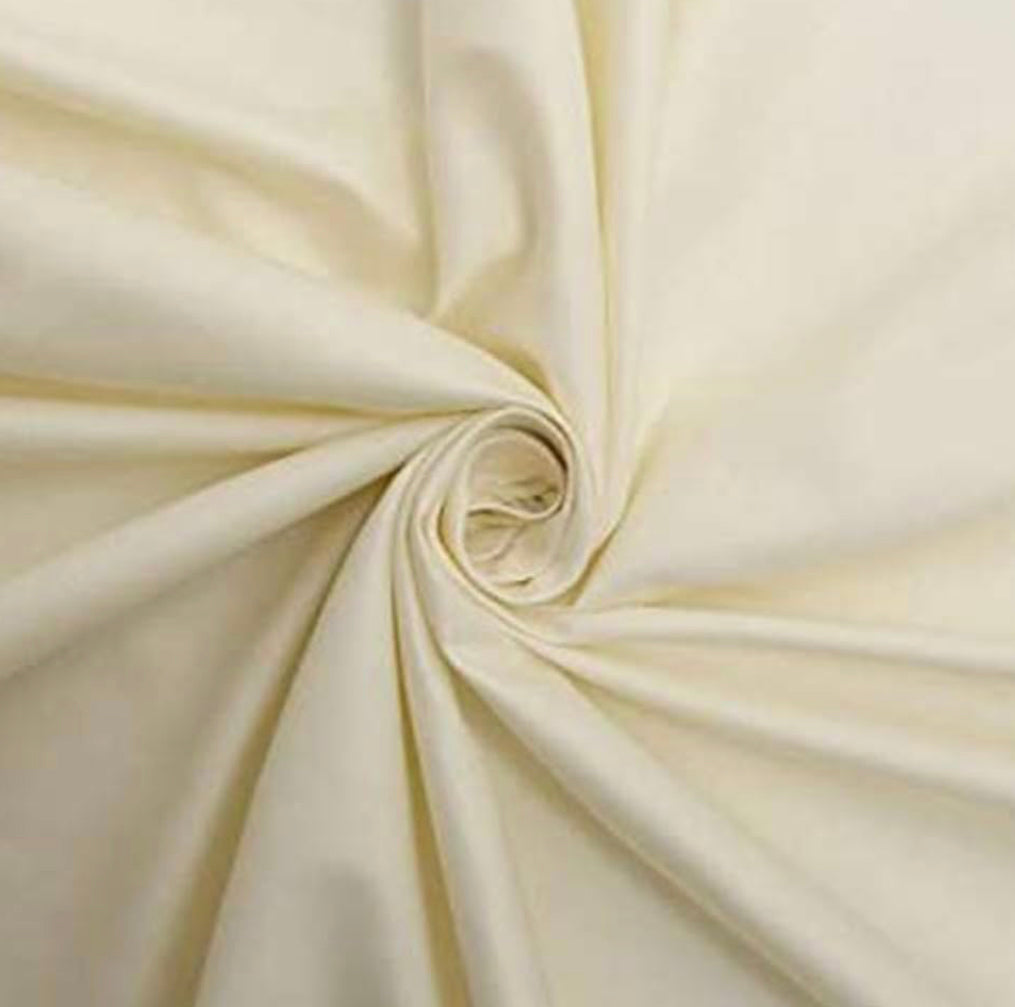 Ivory Lining Cotton Fabric for Curtains and Blinds