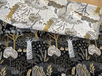 Thumbnail for Baobab Botanical Fabric Sold by the Meter Woven Tapestry Textile Black Upholstery Sewing Material