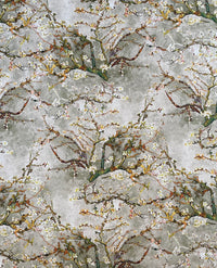 Thumbnail for Custom Light Grey Roman Blinds / Almond Blossom Van Gogh Pattern / Made to Measure Window Treatments