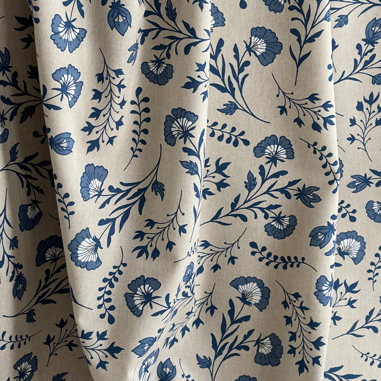 Patterned cotton blend for curtains and cushions