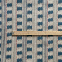 Thumbnail for Medium weight artisan stripe textile in indigo tones