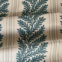 Thumbnail for Natural style fern leaf stripe fabric for curtains and cushions