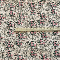 Thumbnail for Traditional Asian floral fabric with peony motif