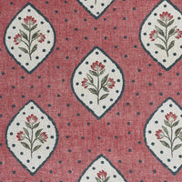 Thumbnail for Dusty rose cotton fabric with vintage inspired floral print