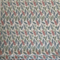 Thumbnail for Soft natural fiber fabric with woodland florals


