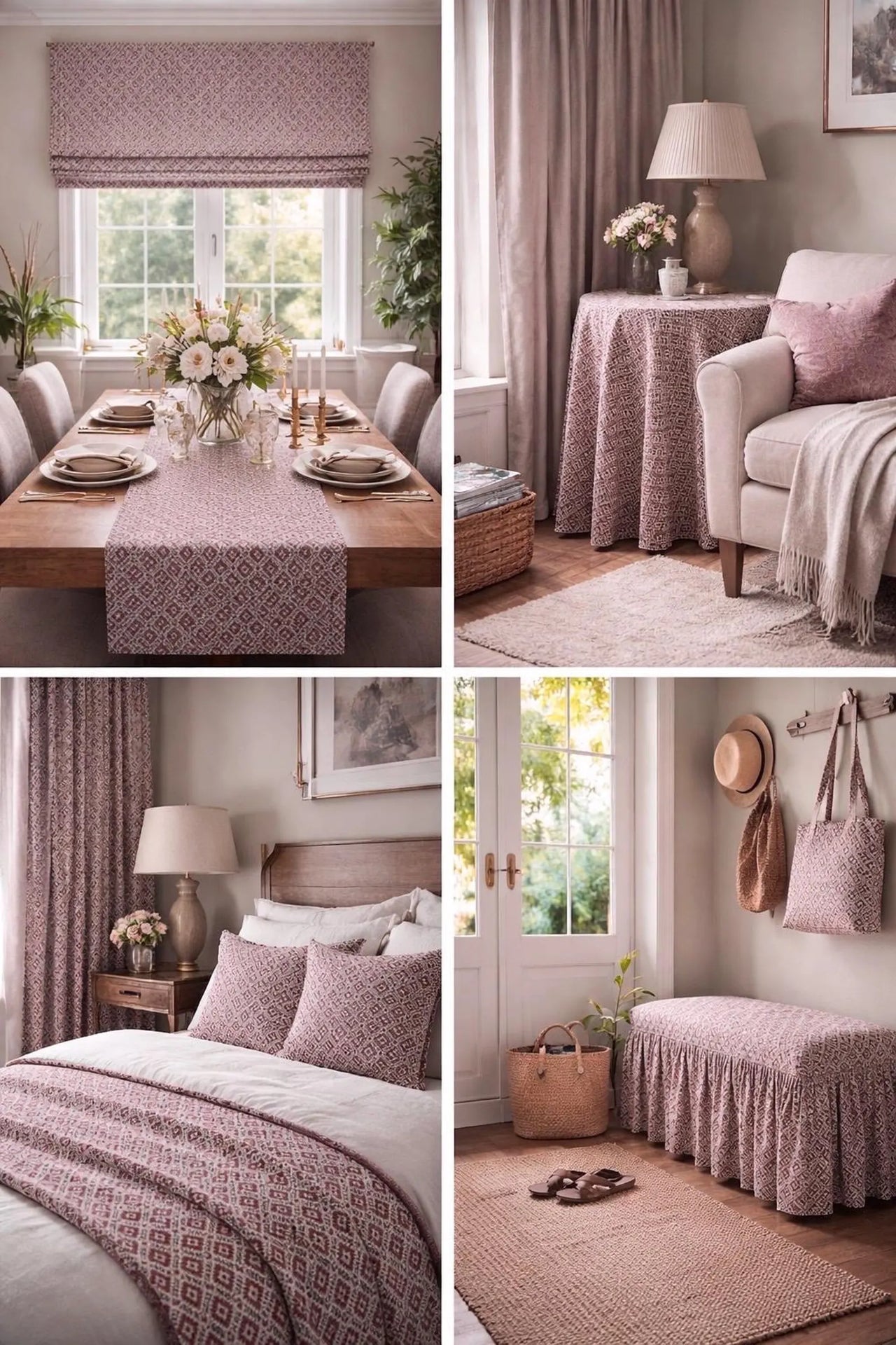 Woven lattice curtain fabric close up detail