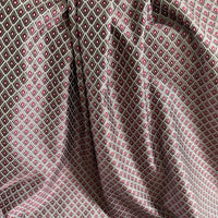 Thumbnail for Traditional geometric curtain fabric close view