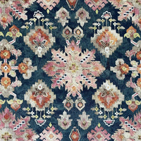 Thumbnail for Statement ikat cotton fabric for elegant interiors
