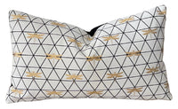 Thumbnail for Handcrafted Nordic cushion with dragonfly pattern.