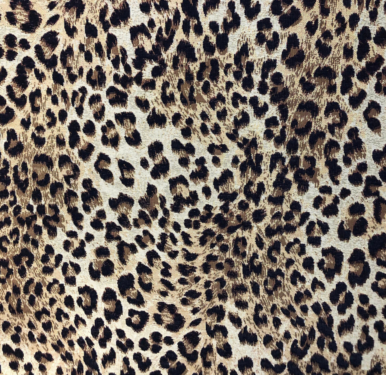 Unique leopard pattern cotton blend for decor accents