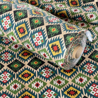Thumbnail for Close-up of Nomad Mosaic cotton fabric pattern