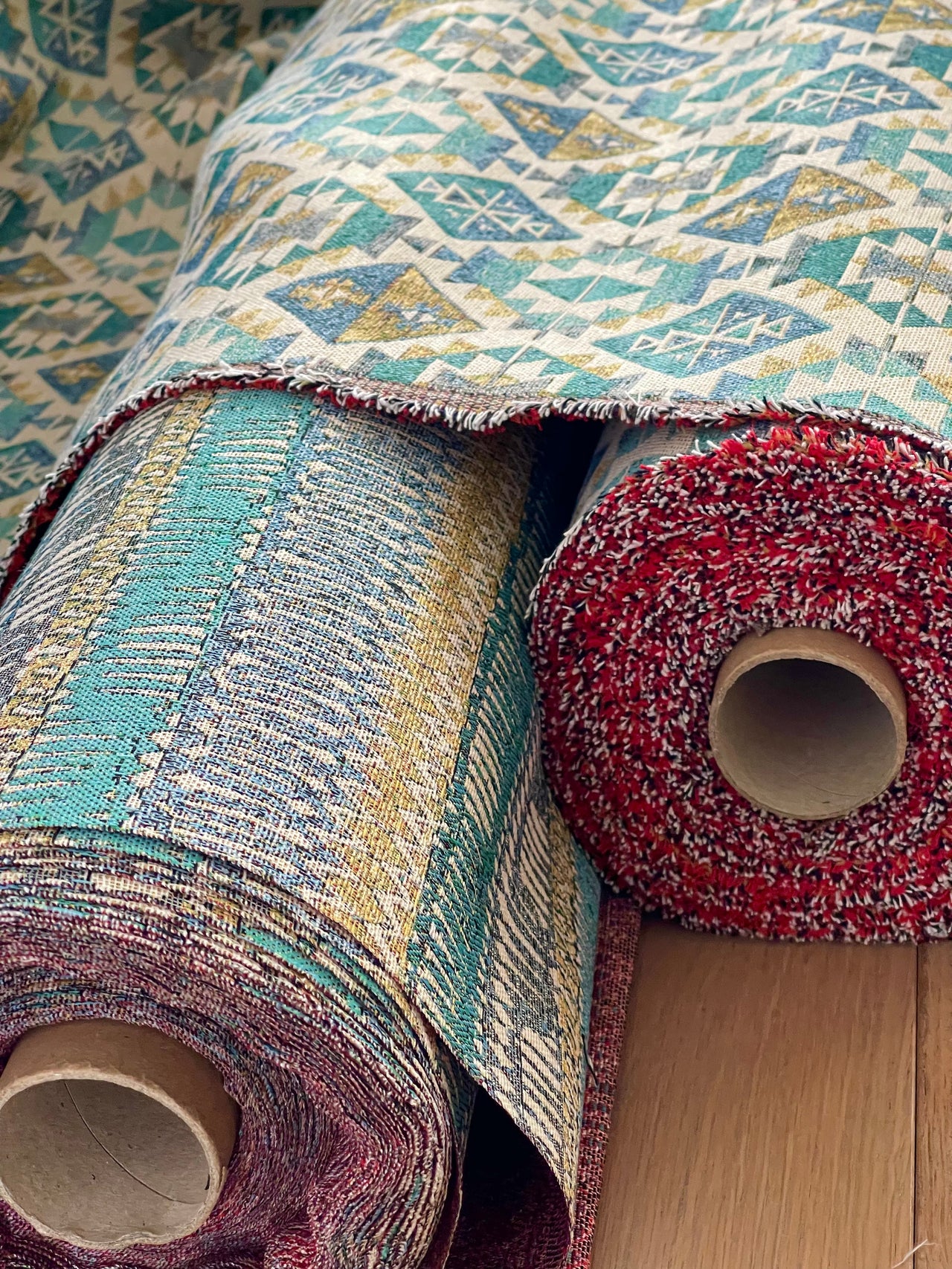 Artisan woven fabric for home decor