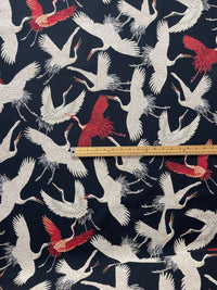 Thumbnail for Traditional Japanese bird fabric by the meter