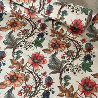 Thumbnail for Vintage botanical fabric for classic home décor