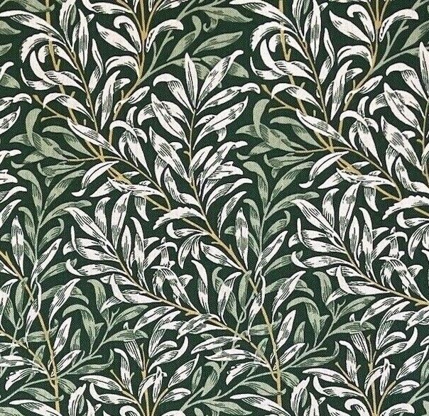 Willow Boughs green cotton fabric for curtains.