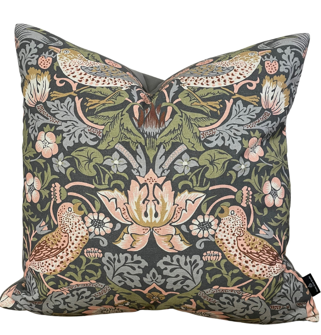 Floral patterned pillow cover for rustic decor