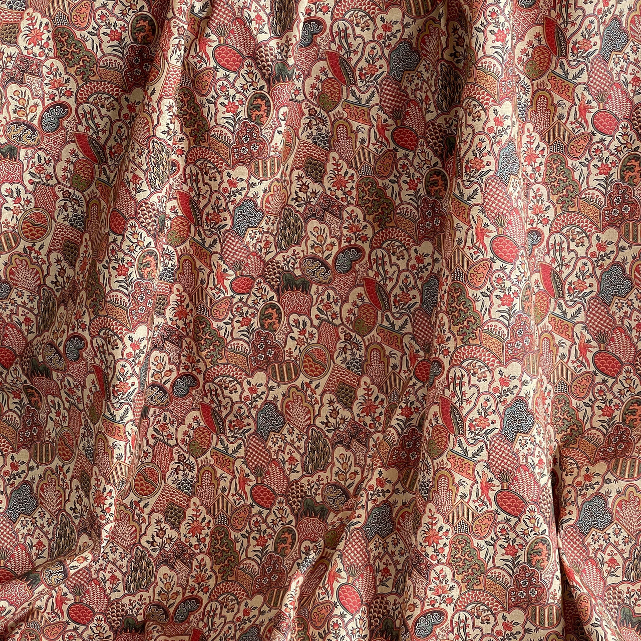 High-quality organic cotton fabric ideal for upholstery and curtains