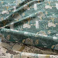 Thumbnail for Luxury interior fabric with baobab trees on dark background