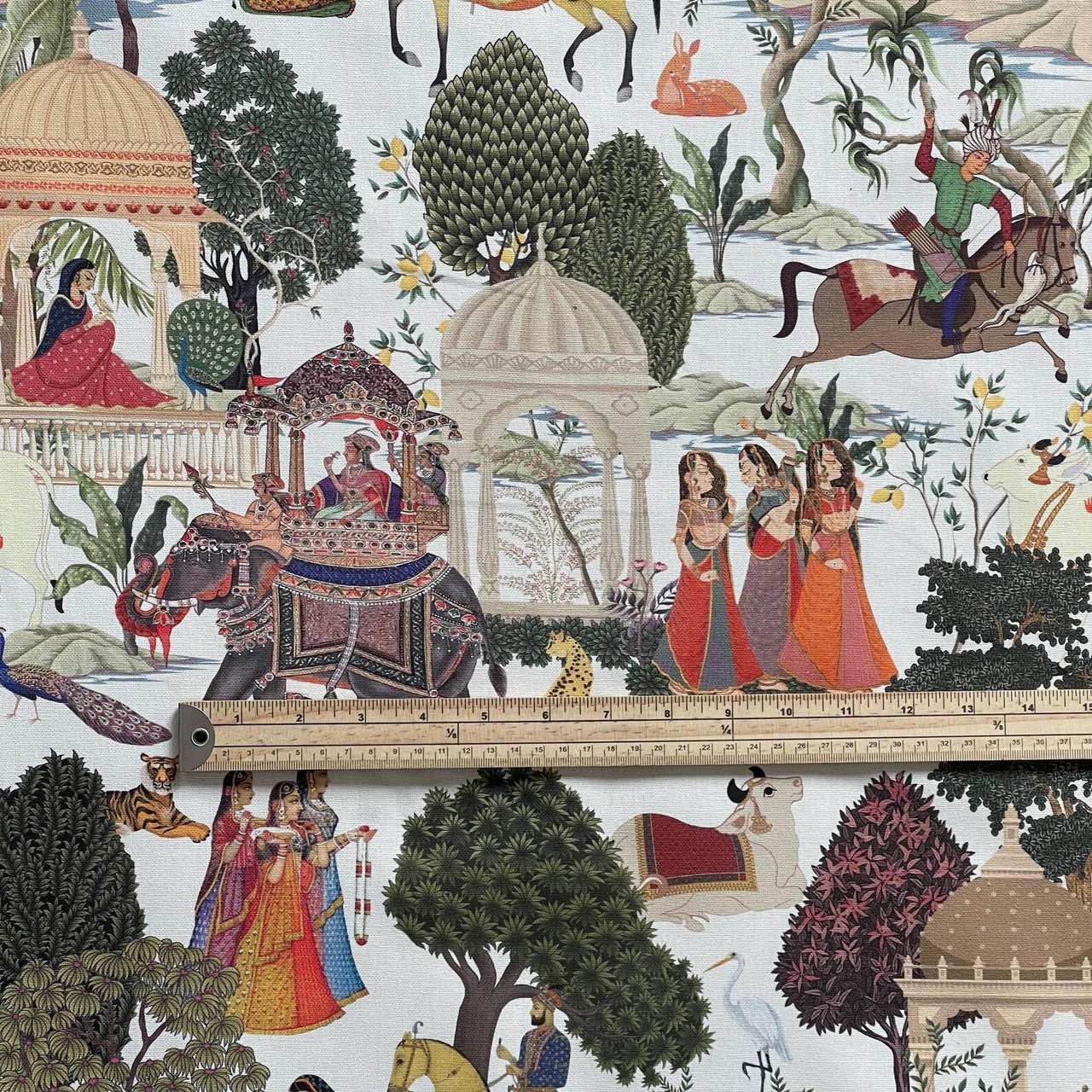 Colonial India inspired cotton material