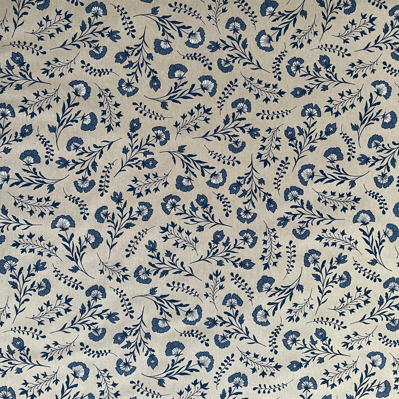 High-quality cotton blend with floral design

