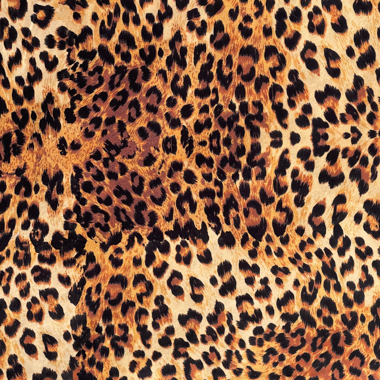 Leopard Velvet Upholstery Fabric Sold by Meter Animal Print Sewing Material