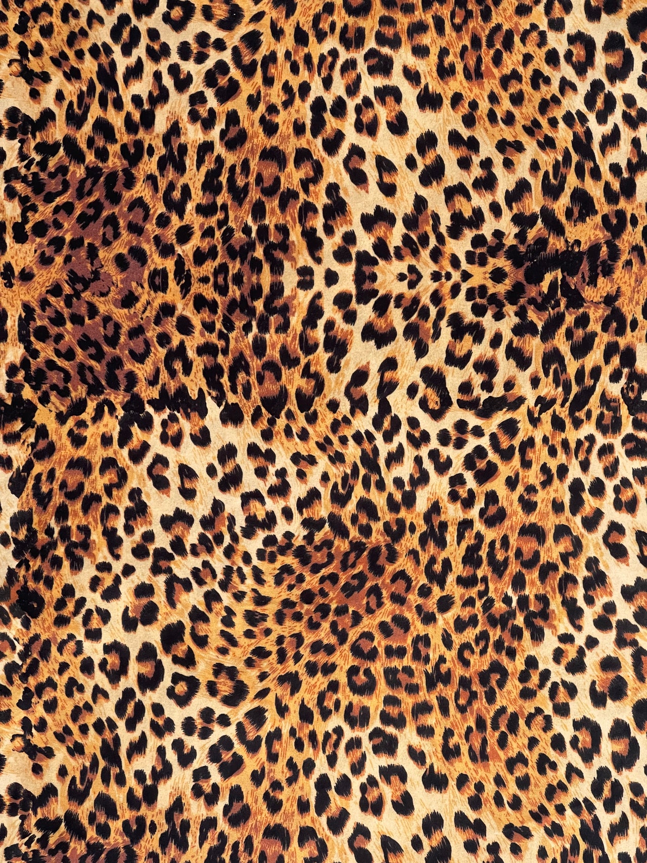 Leopard Velvet Upholstery Fabric Sold by Meter Animal Print Sewing Material