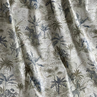 Thumbnail for Luxury Safari Decor Fabric – Monochrome Animal Map – Curtain and Blind Making – Natural Cotton