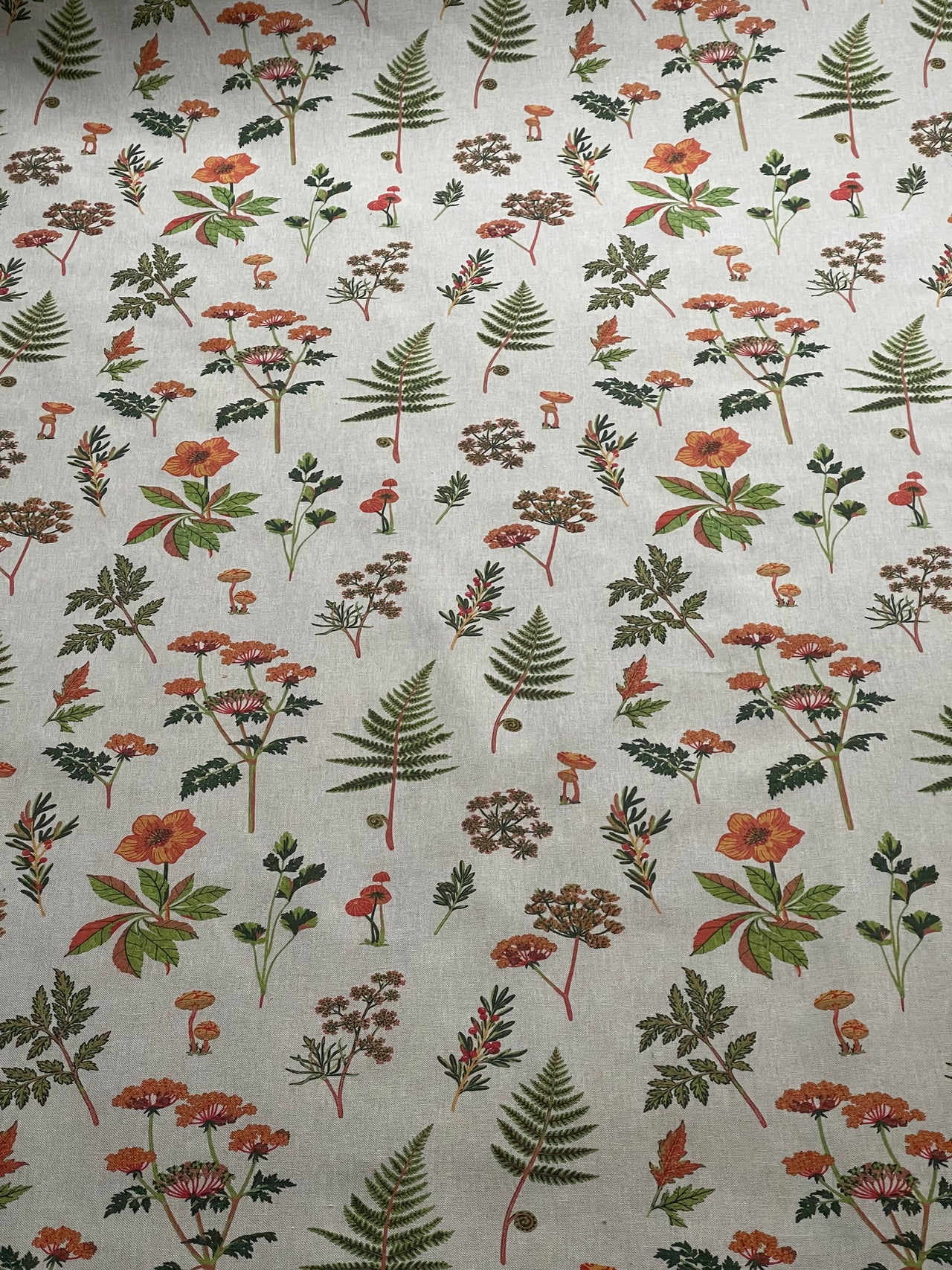 Woodland Botanical Fabric for Curtains and Roman Blinds