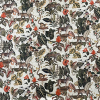 Thumbnail for Jungle Kingdom Pair of Curtains with Animal and Botanical design / Custom - Made to Measure - Bespoke Home Decor