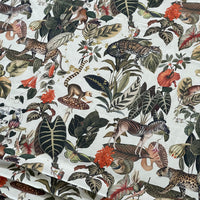 Thumbnail for Jungle Kingdom Pair of Curtains with Animal and Botanical design / Custom - Made to Measure - Bespoke Home Decor