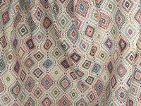 Thumbnail for IIndian Kilim Upholstery Fabric - Gobelin Geometric, Oriental Diamond Ikat Rug Pattern for Home Decor