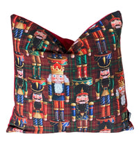 Thumbnail for Nutcracker Cushion Cover Soldiers and Kings Xmas Design for Festive Home Decor