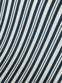 Thumbnail for Blue Nautical Ticking Stripes Cotton Fabric - Ideal for Home Decor, Upholstery & Soft Furnishings