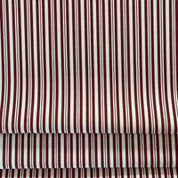 Thumbnail for Red Ticking Stripes Cotton Fabric - Ideal for Home Decor, Upholstery & Soft Furnishings