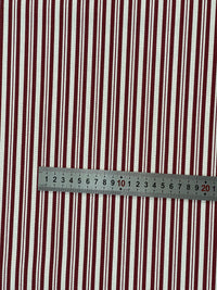 Thumbnail for Red Ticking Stripes Cotton Fabric - Ideal for Home Decor, Upholstery & Soft Furnishings