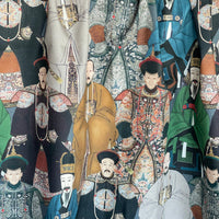 Thumbnail for Organic Cotton Fabric – Asian Emperor Print, Traditional Chinese Imperial Attire Design for Home Decor and Sewing Projects