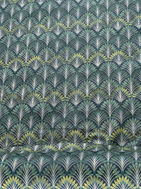 Thumbnail for Abstract Peacock Feathers Print on Fabric – Vintage Art Deco Geometric Design for Home Decor, Drapery and Uphostery