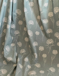 Thumbnail for Elegant Dandelion Fabric - Premium Linenlook in Soft Green, Botanical Pattern for Upholstery, Drapery & Crafts