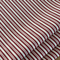 Thumbnail for Red Ticking Stripes Cotton Fabric - Ideal for Home Decor, Upholstery & Soft Furnishings