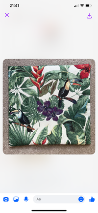 Thumbnail for Toucan Woven Fabric for Home decor and Upholstery Botanical Design with Exotic Birds