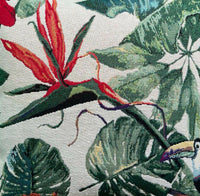 Thumbnail for Toucan Woven Fabric for Home decor and Upholstery Botanical Design with Exotic Birds