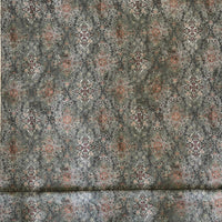 Thumbnail for Persian Kilim Grey Printed Organic Cotton Fabric – Oriental Moroccan Carpet - Vintage Look Home Decor