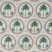 Thumbnail for Palm Tree Mosaic Print Fabric - Vibrant Beach Home Decor Material