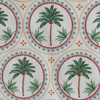 Thumbnail for Palm Tree Mosaic Print Fabric - Vibrant Beach Home Decor Material