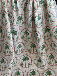 Thumbnail for Palm Tree Mosaic Print Fabric - Vibrant Beach Home Decor Material