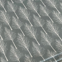 Thumbnail for Scandinavian Forest Tree Fabric – Green Linen Look Cotton for Home Décor & Upholstery